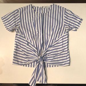 Amour Vert Tie Front Blouse